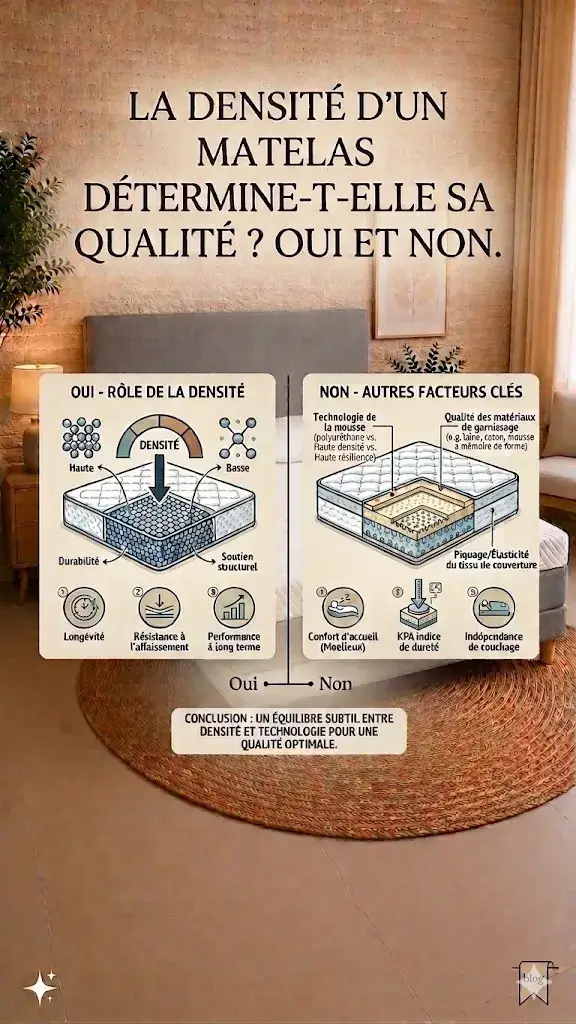 La densité d'un Matelas détermine sa qualité ?