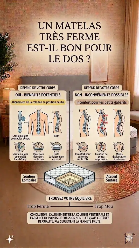 Un matelas très ferme est bon pour le dos ?